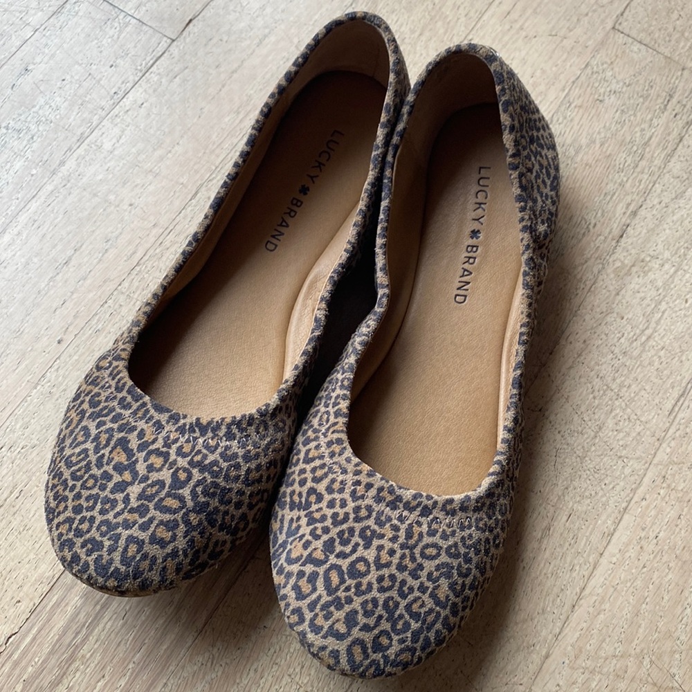 Lucky Brand Leopard Print Flats